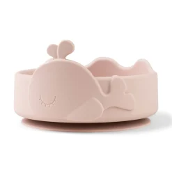 Done by Deer Bol ventouse et cuillère silicone Wally Rose