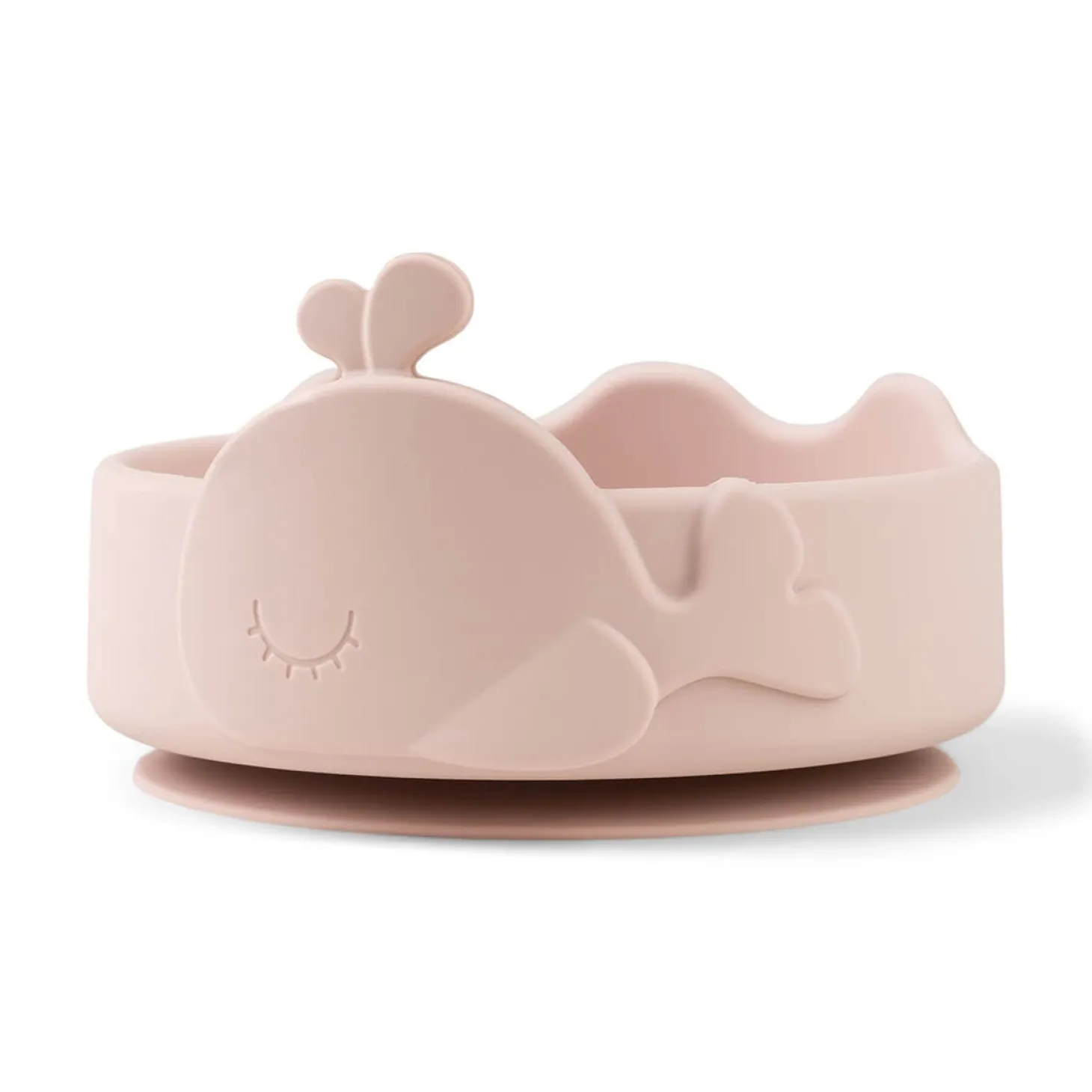 Done by Deer Bol ventouse et cuillère silicone Wally Rose