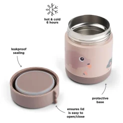 Done by Deer Boîte repas isotherme Tiny farm Rose 300 ml
