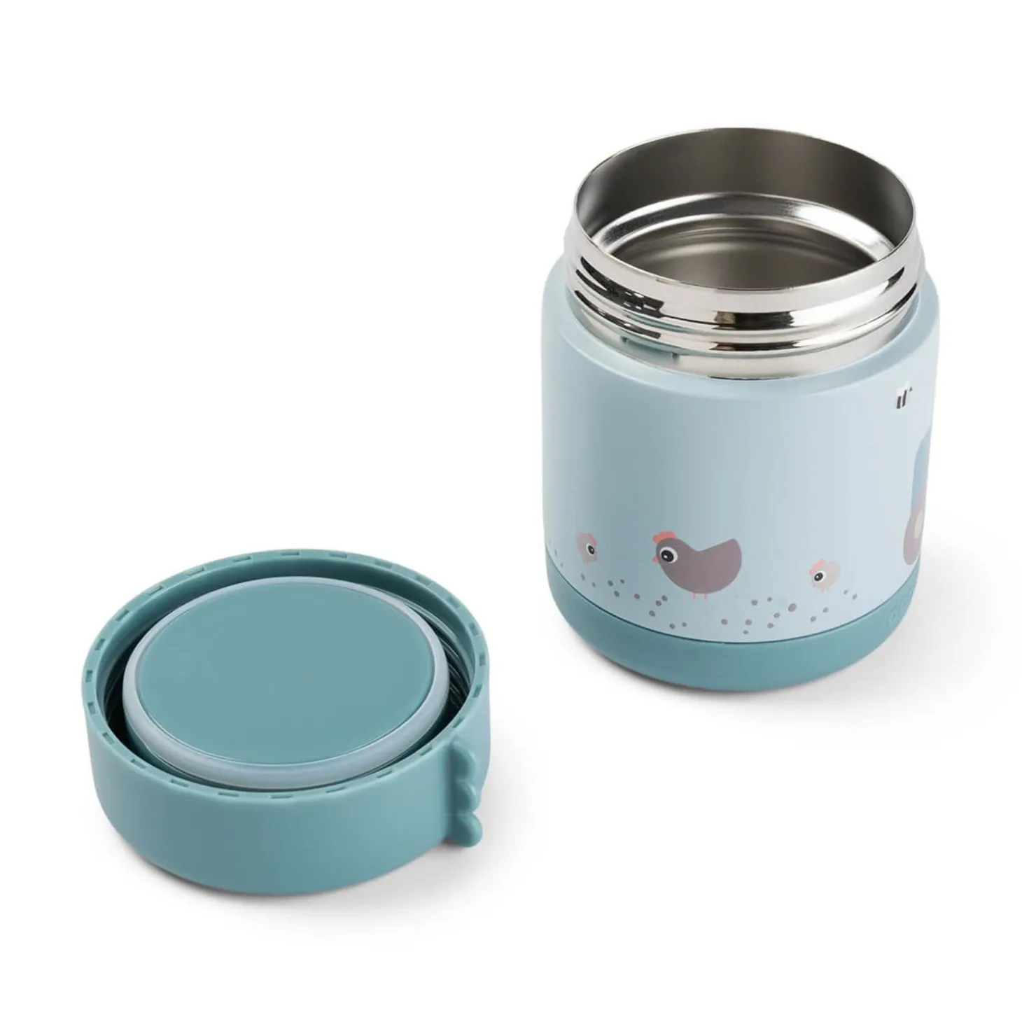 Done by Deer Boîte repas isotherme Tiny farm Bleu 300 ml