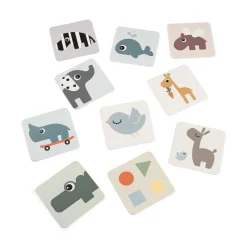 Done by Deer                    Cartes aux motifs contrastés lot de 10 Elphee    Multicolore