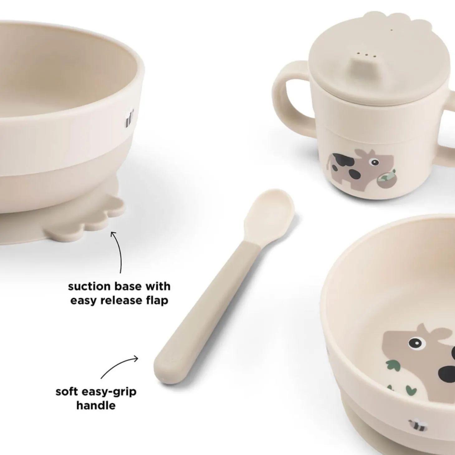 Done by Deer Coffret premier repas Foodie ventouse Tiny farm Sable
