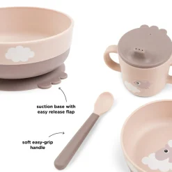 Done by Deer Coffret premier repas Foodie Happy clouds Rose