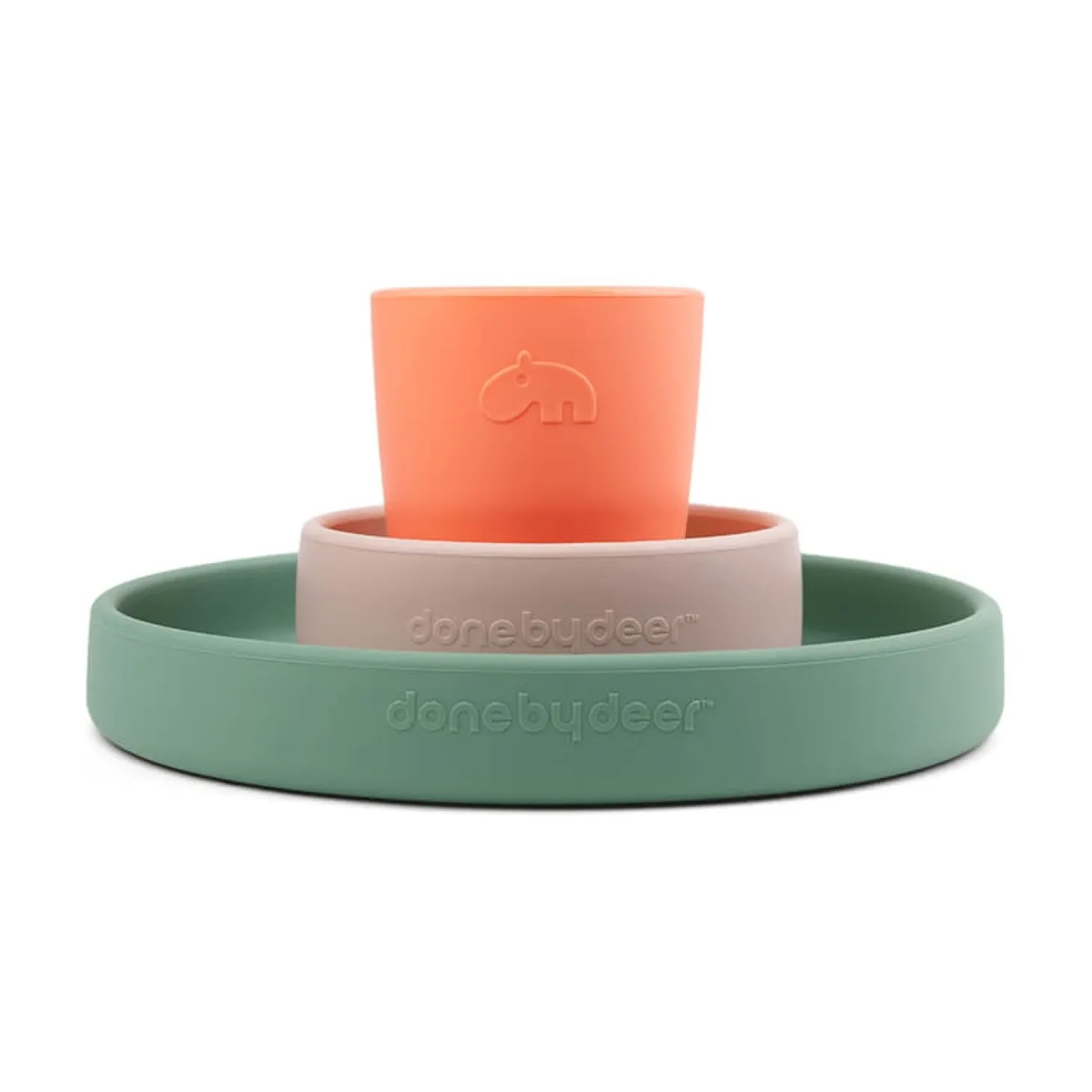 Done by Deer Coffret repas en silicone Croco