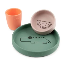 Done by Deer                    Coffret repas en silicone    Croco