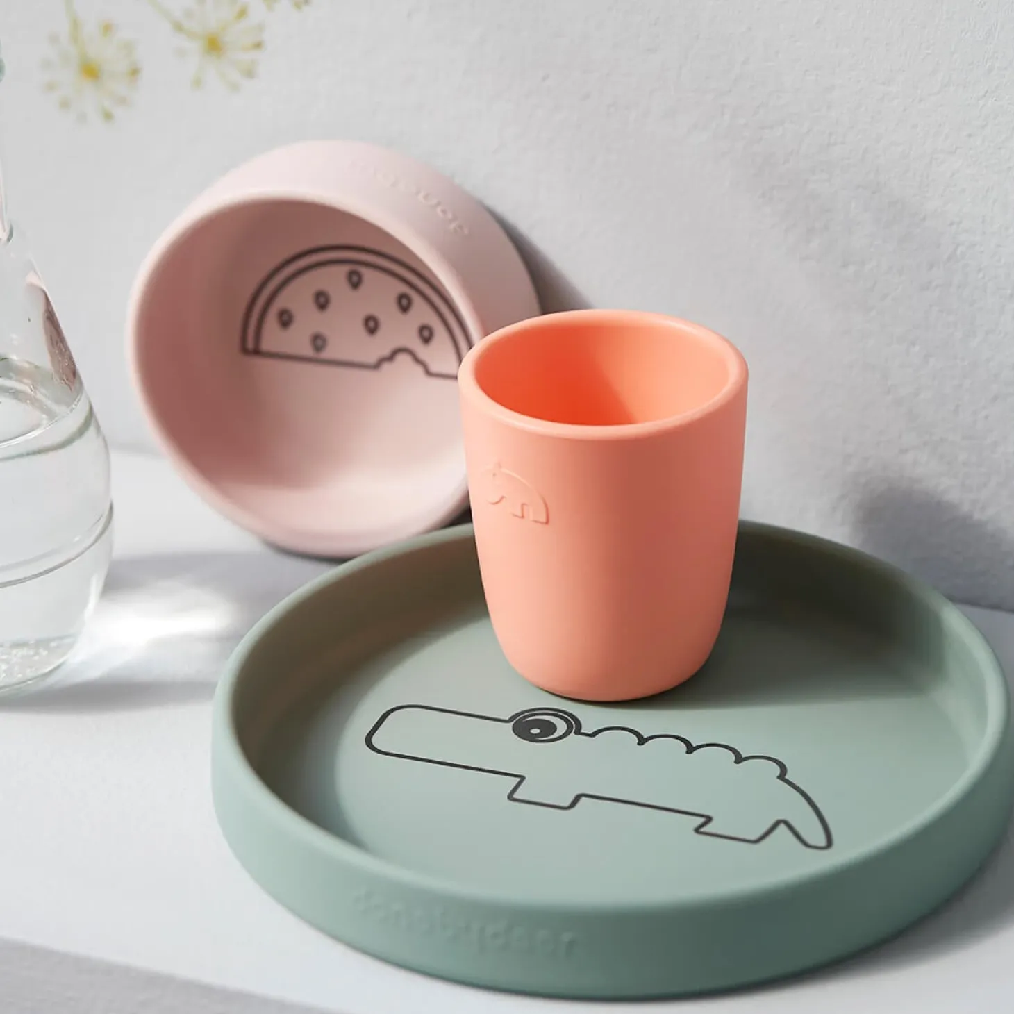 Done by Deer Coffret repas en silicone Croco