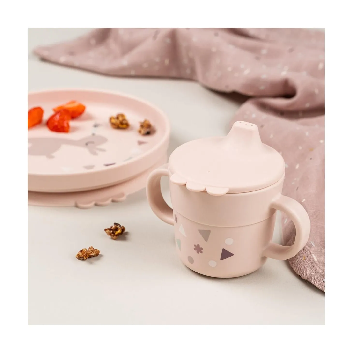 Done by Deer Coffret repas Foodie ventouse Celebration Rose
