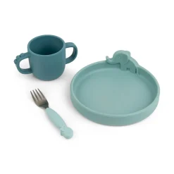 Done by Deer Coffret repas Peekaboo Deer friends Bleu