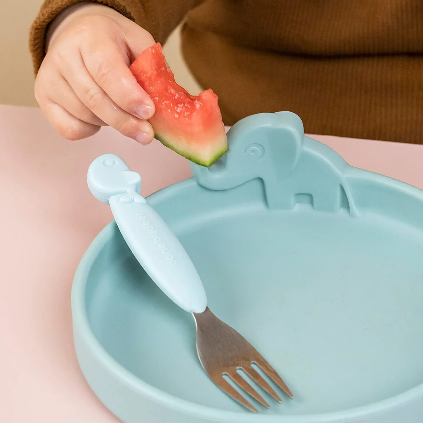Done by Deer Coffret repas Peekaboo Deer friends Bleu