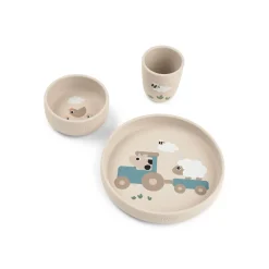 Done by Deer Coffret repas ventouse Tiny Farm Stick&Stay Sable