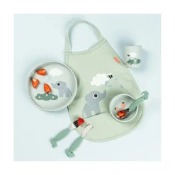 Done by Deer                    Coffret repas ventouse Elphee Stick&Stay    Vert