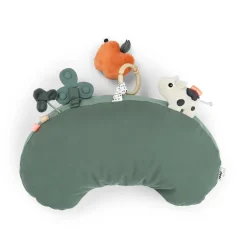 Done by Deer                    Coussin d'éveil Tummy time Tiny farm    Vert
