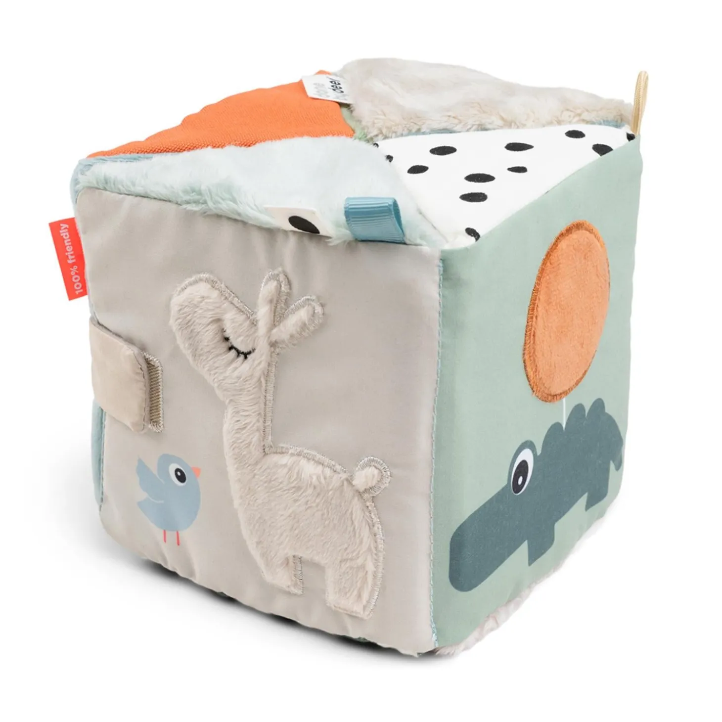 Done by Deer Cube sensoriel dépliable Deer friends Multicolore