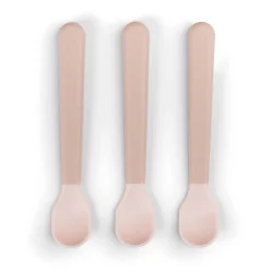 Done by Deer Cuillère bébé Foodie Easy-grip lot de 3 Rose