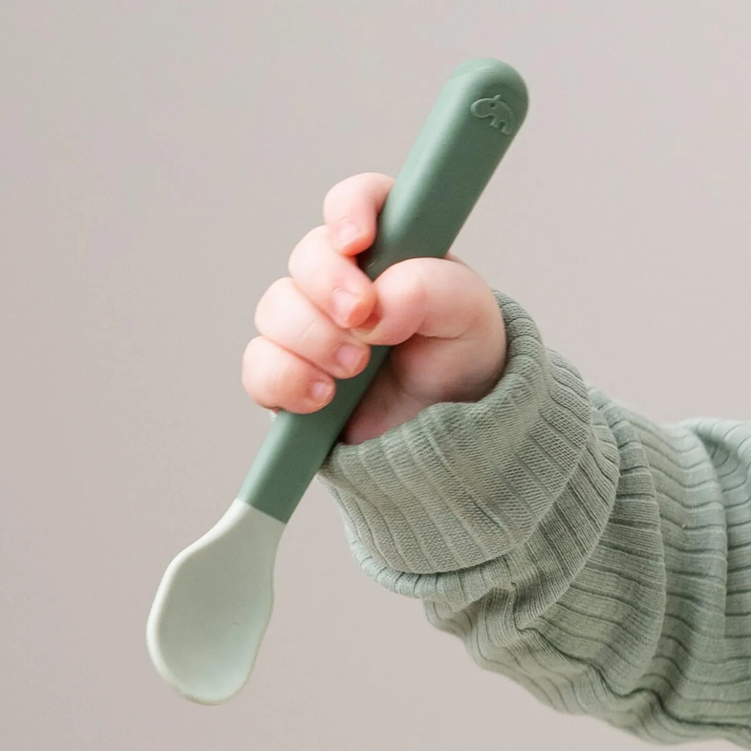 Done by Deer Cuillère bébé Foodie Easy-grip lot de 3 Vert