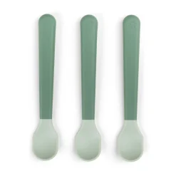 Done by Deer Cuillère bébé Foodie Easy-grip lot de 3 Vert