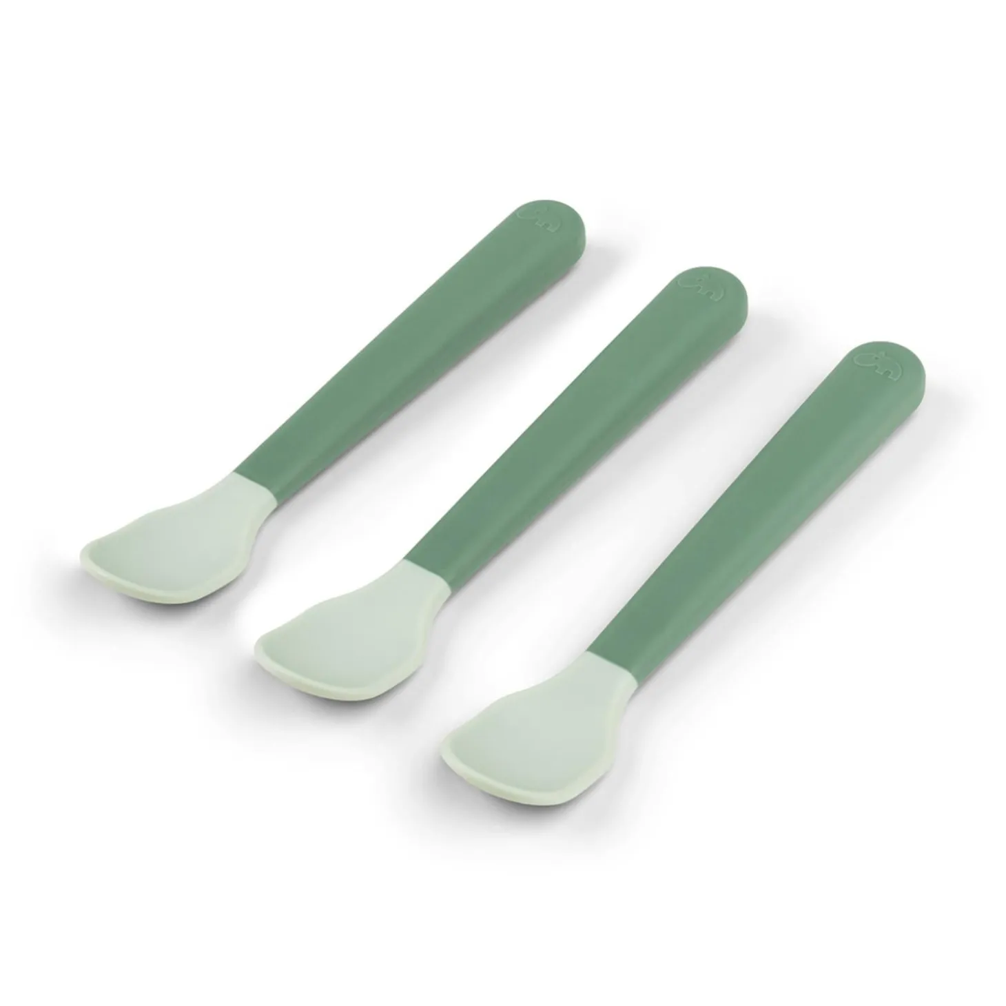 Done by Deer Cuillère bébé Foodie Easy-grip lot de 3 Vert