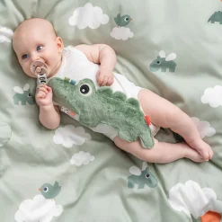 Done by Deer Doudou attache-sucette Croco Vert