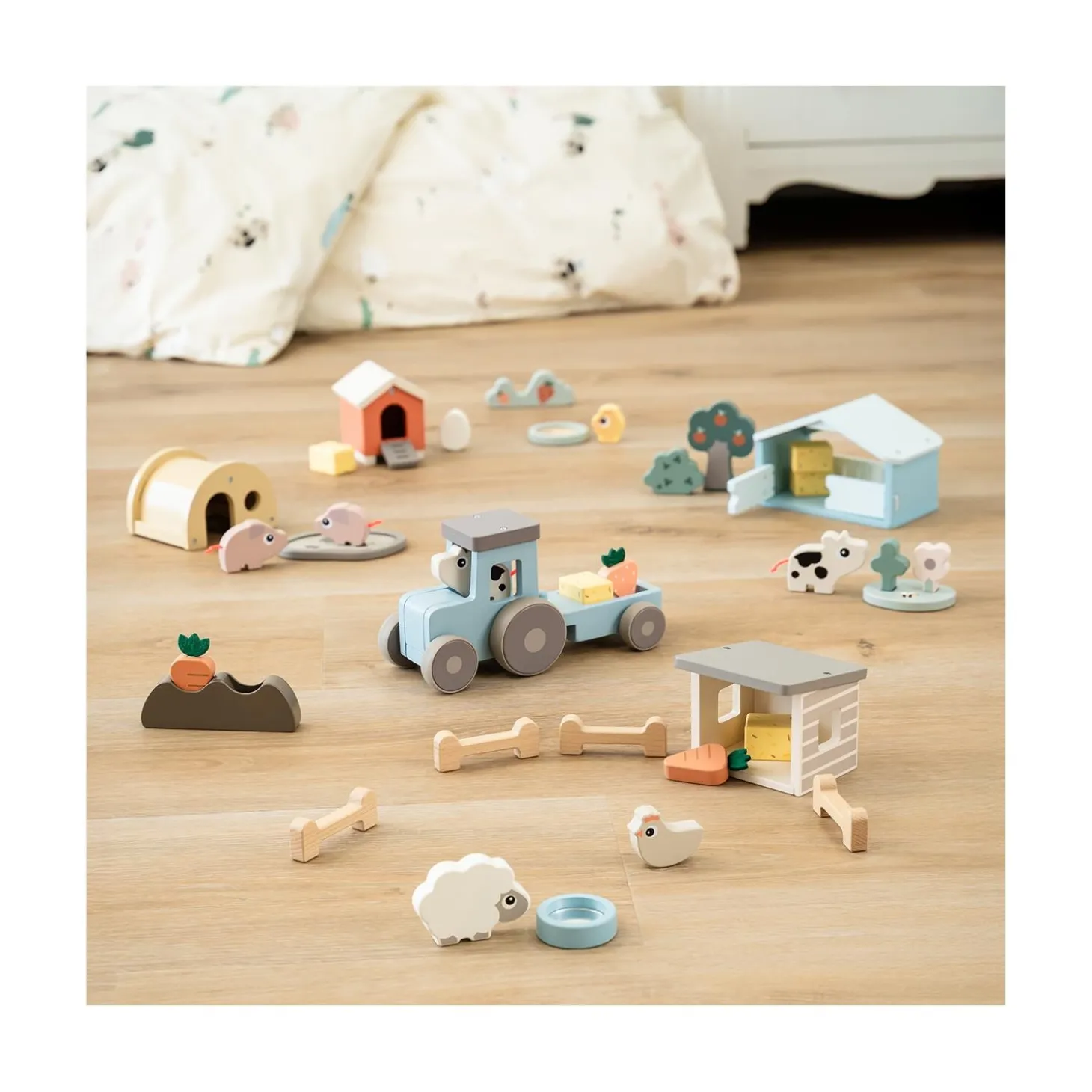 Done by Deer Ensemble de jeu Tiny farm Dotti Multicolore