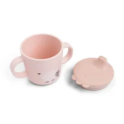 Done by Deer Foodie tasse d'apprentissage Tiny farm Rose 215 ml