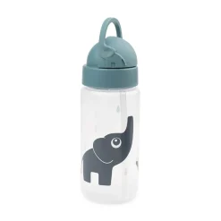 Done by Deer Gourde à paille Elphee Bleu 350 ml