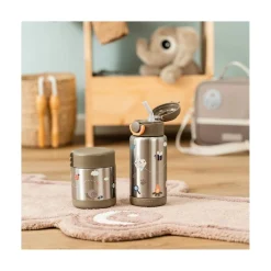 Done by Deer                    Gourde à paille isotherme Tiny trails    Sable            340 ml