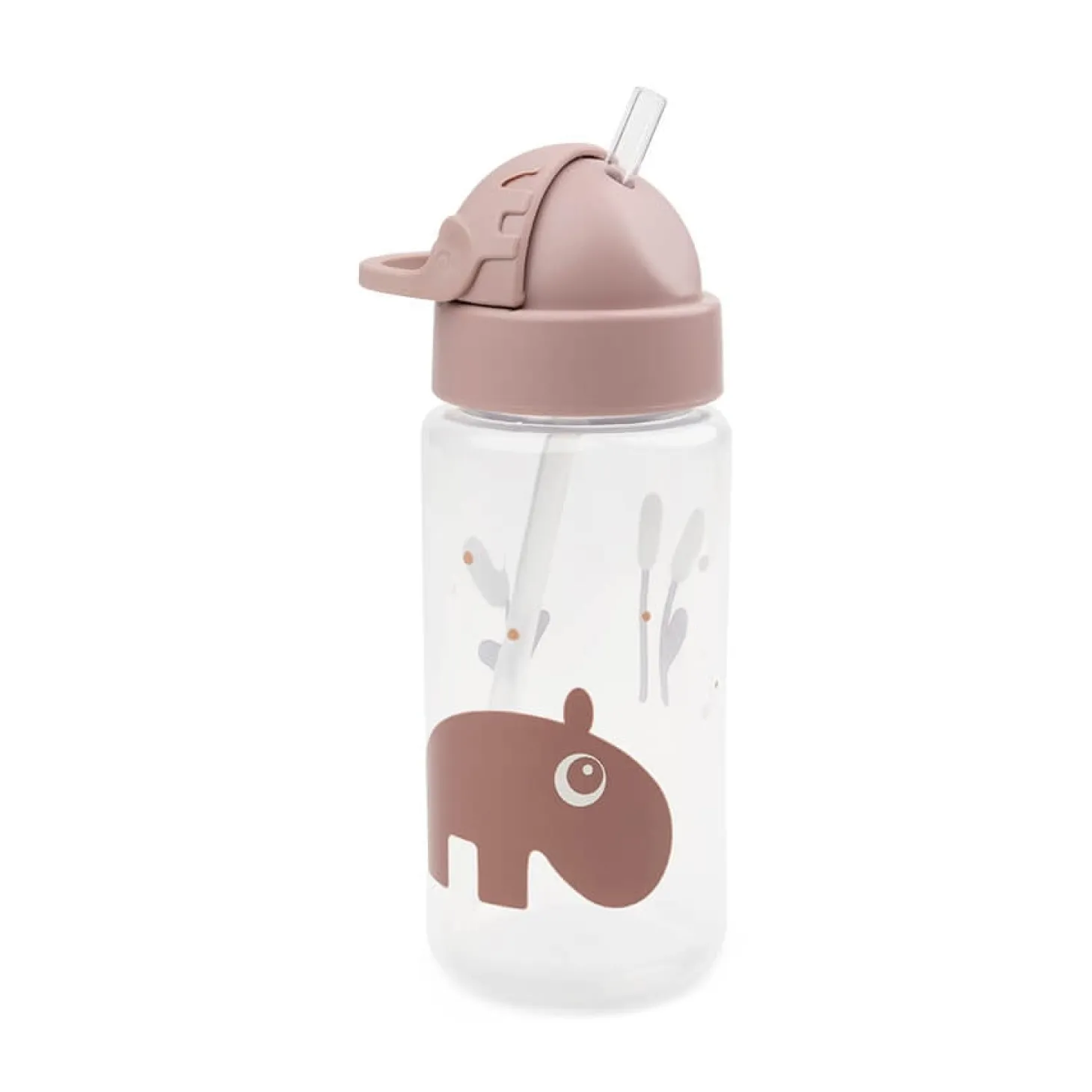 Done by Deer Gourde à paille Ozzo Rose 350 ml