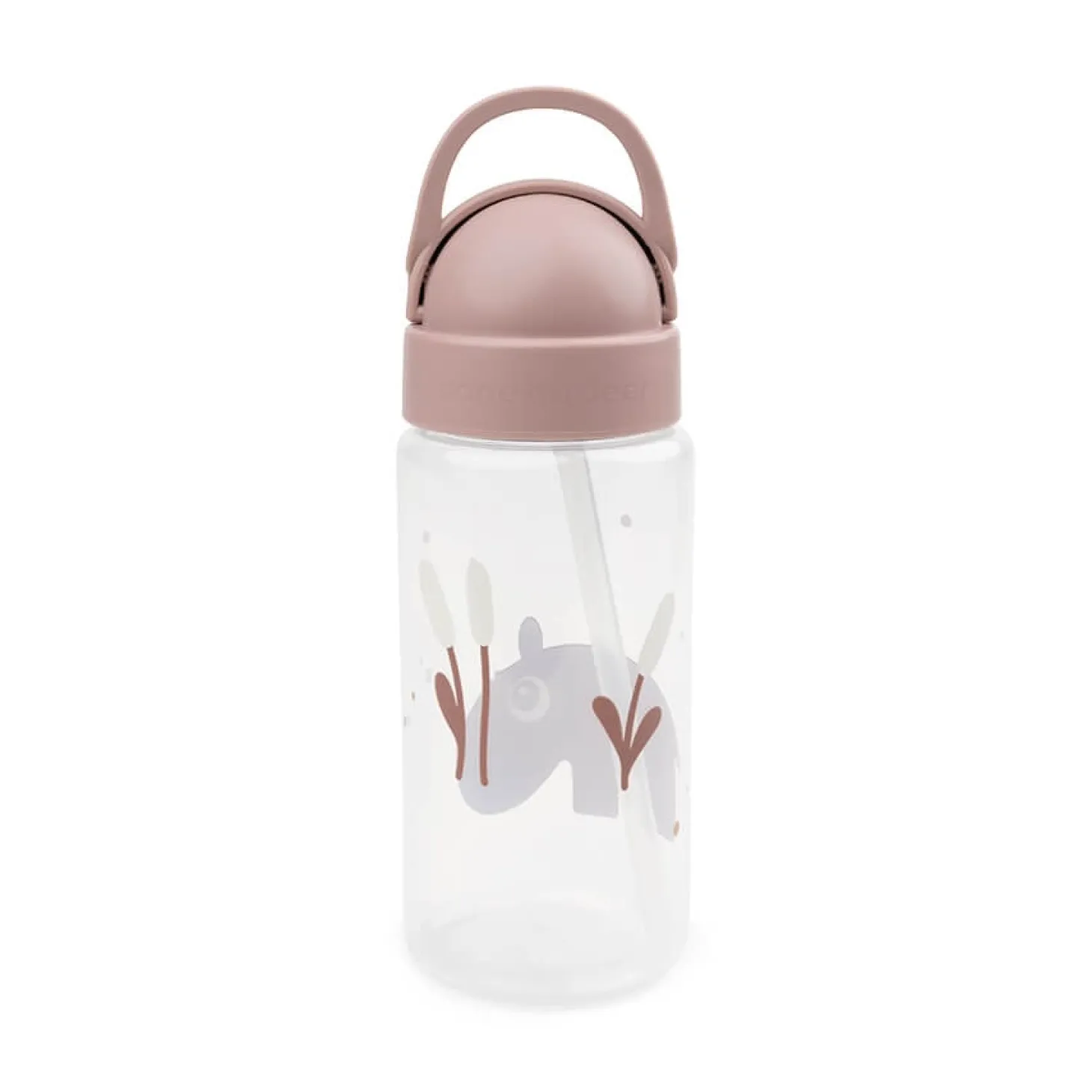 Done by Deer Gourde à paille Ozzo Rose 350 ml