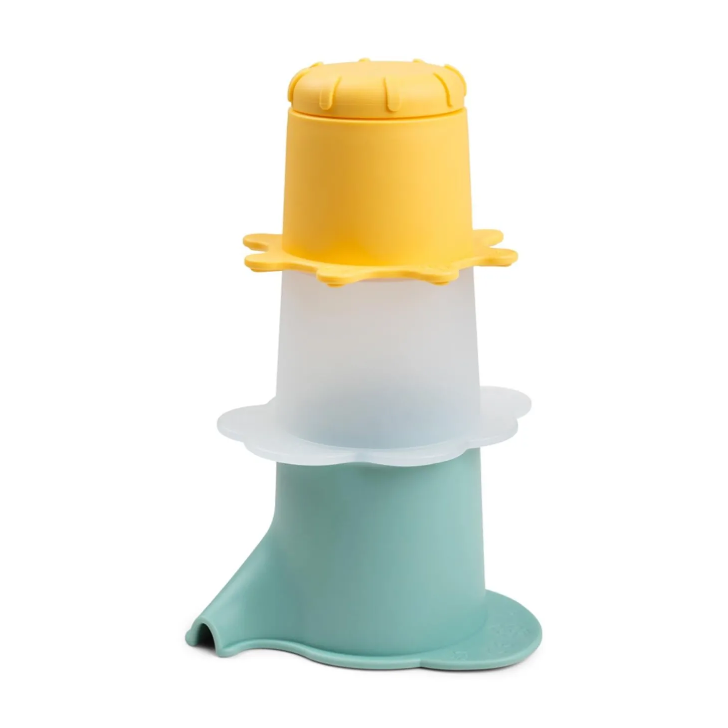 Done by Deer Jeu d'eau lot de 3 gobelets empilables Elphee Multicolore