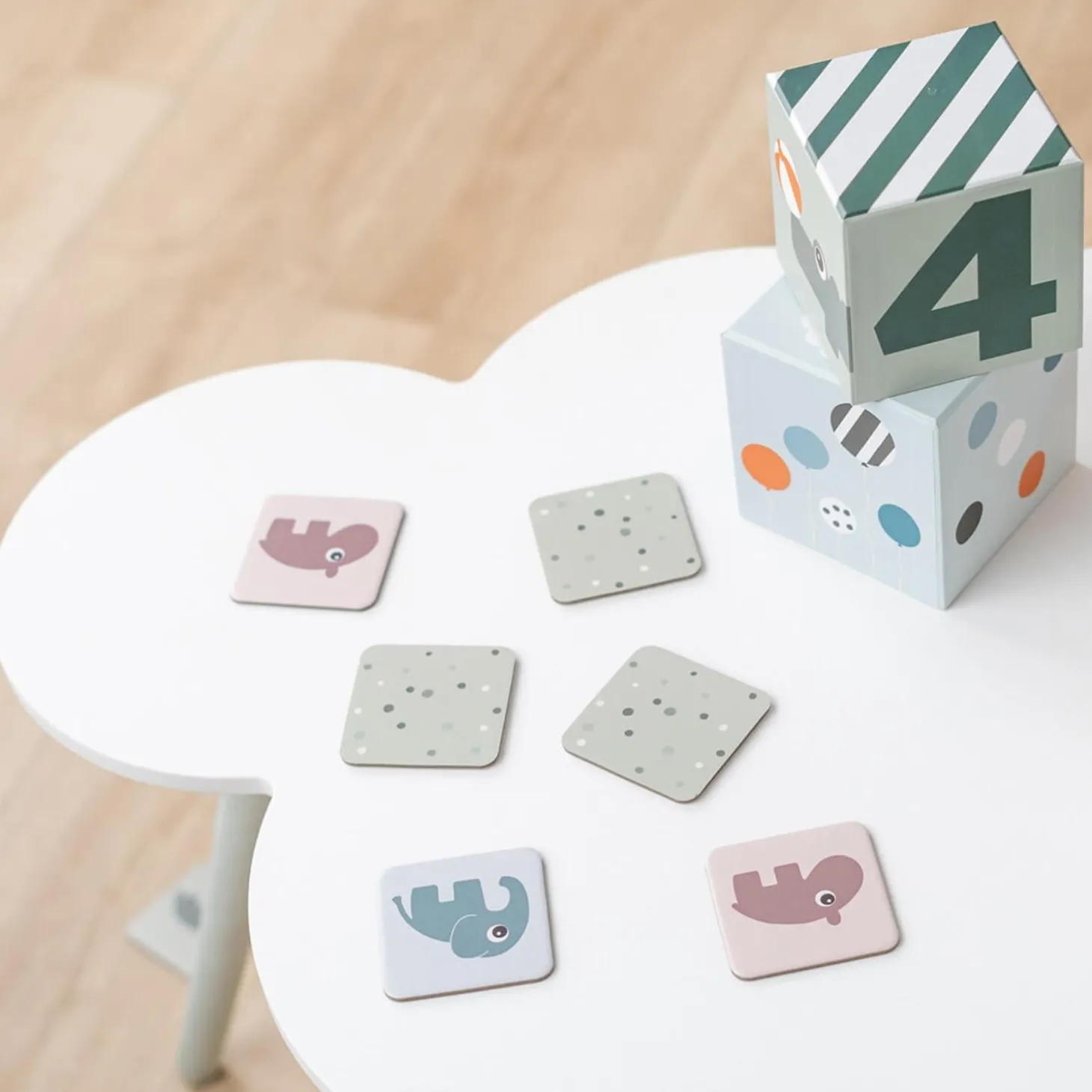 Done by Deer Jeu de memory Deer friends Multicolore