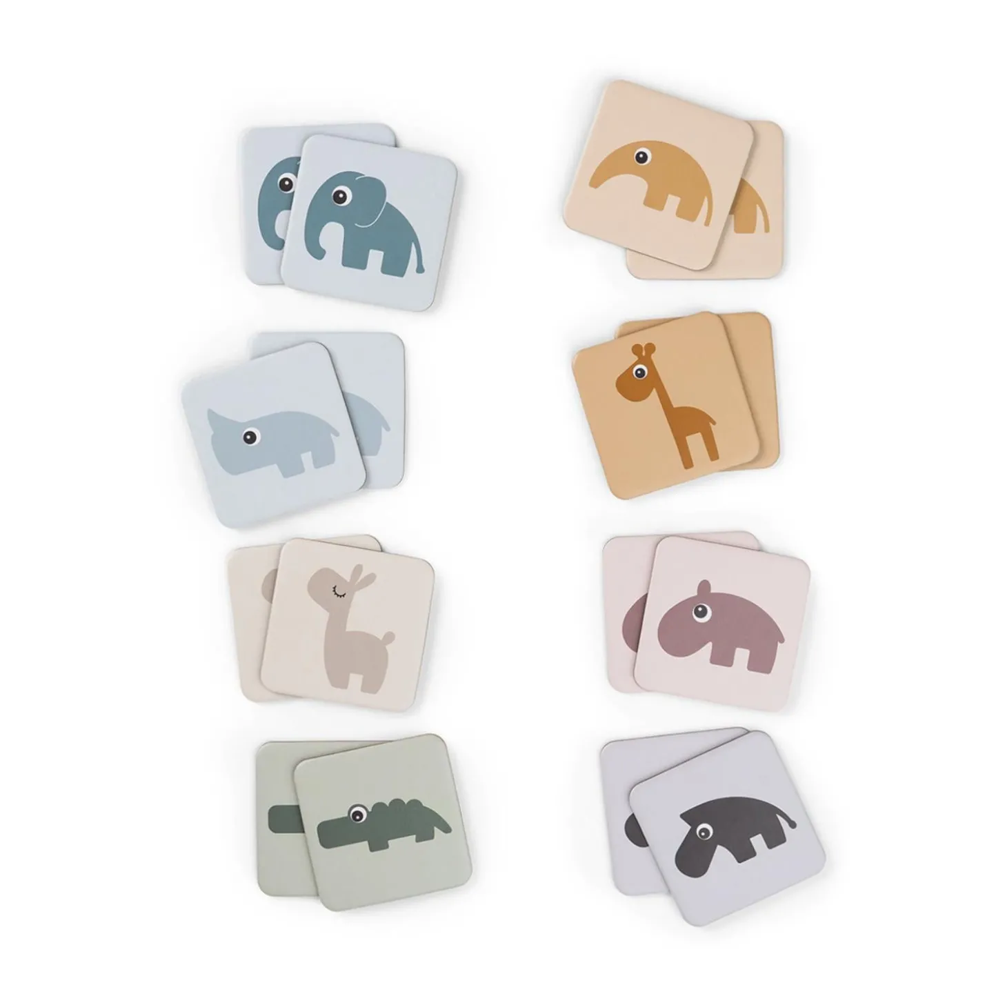 Done by Deer Jeu de memory Deer friends Multicolore