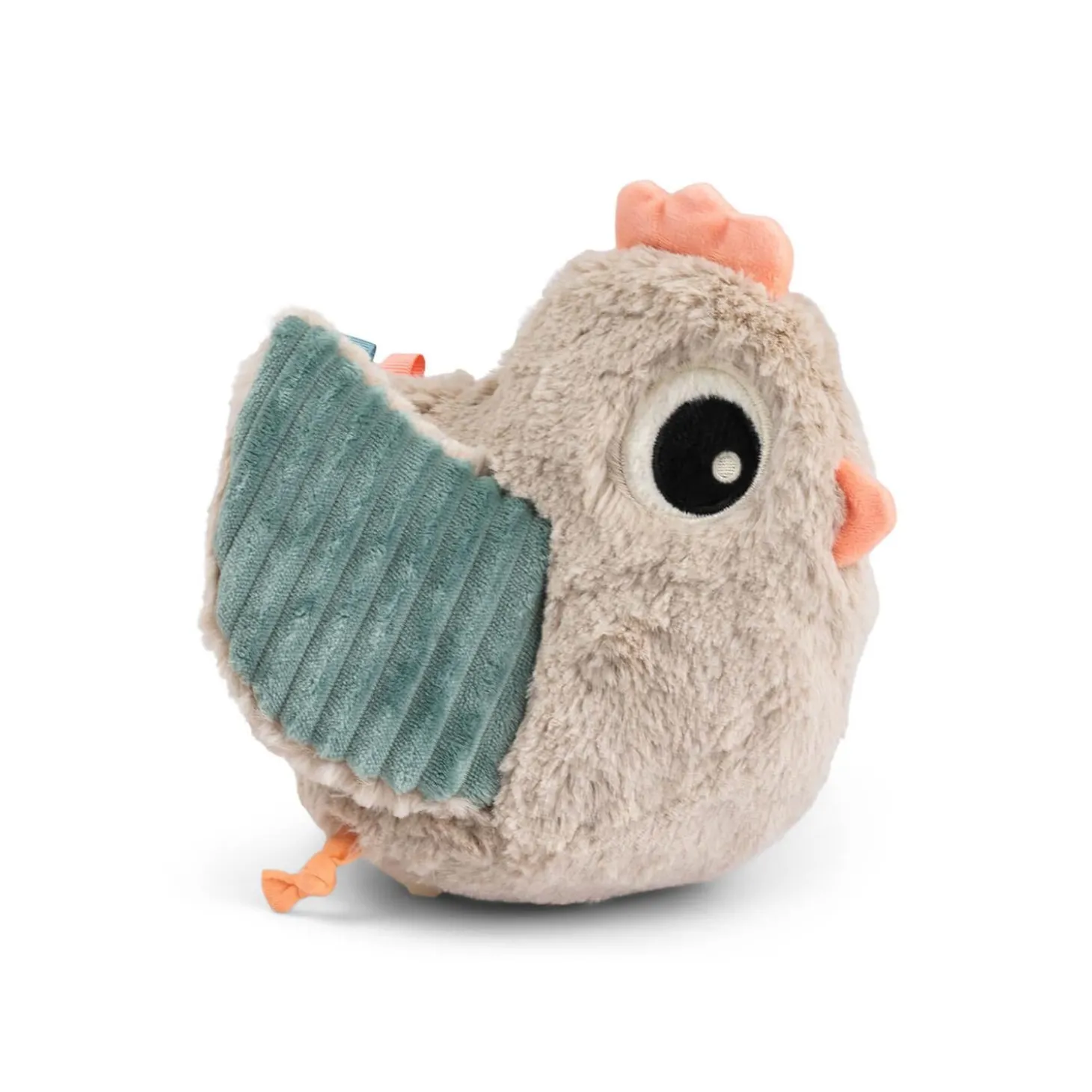 Done by Deer Jouet d'éveil Hide&Seek Clucky Sable