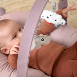 Done by Deer Lot de 2 jouets d'éveil à suspendre Happy clouds Sable