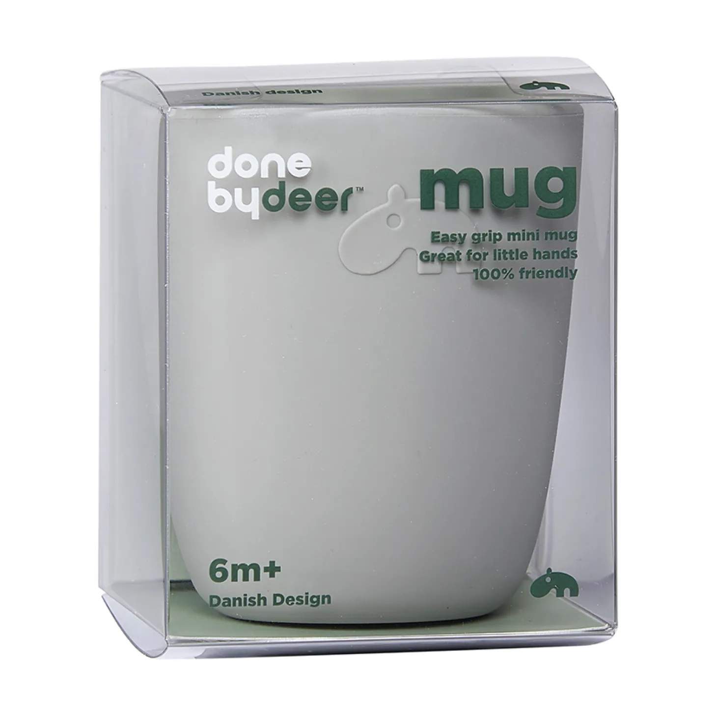 Done by Deer Mini tasse silicone Gris 160 ml