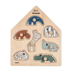 Done by Deer Puzzle bois Deer friends 20x24 cm