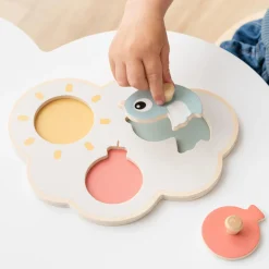 Done by Deer Puzzle premier âge Happy clouds Multicolore