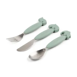 Done by Deer                    Set de couverts Easy-grip Deer friends    Vert