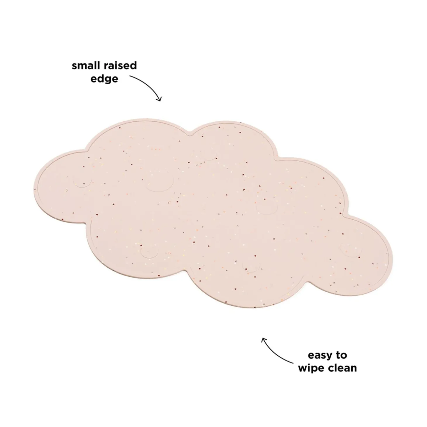Done by Deer Set de table silicone Confetti Rose