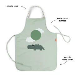 Done by Deer Tablier imperméable pour enfants Happy clouds Vert