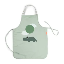 Done by Deer Tablier imperméable pour enfants Happy clouds Vert