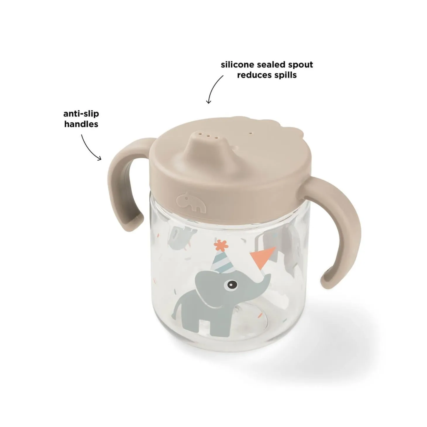 Done by Deer Tasse à bec à 2 anses Celebration Sable 260 ml