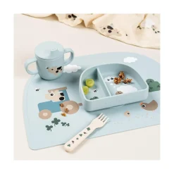 Done by Deer Tasse à bec 2 anses silicone Playground Vert 120 ml