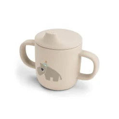 Done by Deer Tasse à bec 2 anses silicone Celebration Sable 120 ml