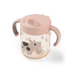Done by Deer Tasse à bec à 2 anses Tiny farm Rose 260 ml