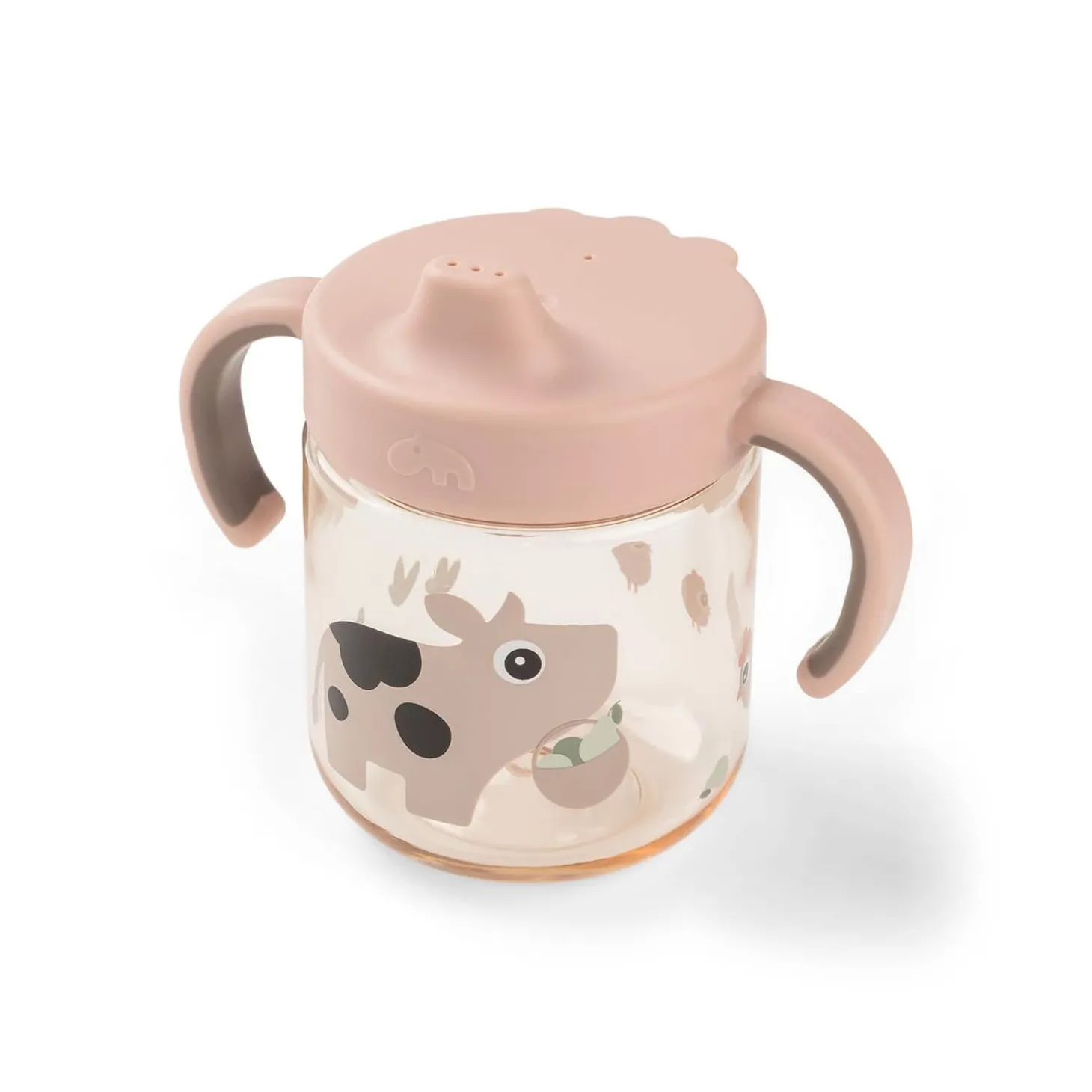 Done by Deer Tasse à bec à 2 anses Tiny farm Rose 260 ml