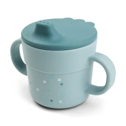 Done by Deer Tasse d'apprentissage happy dots Foodie Bleu 215 ml