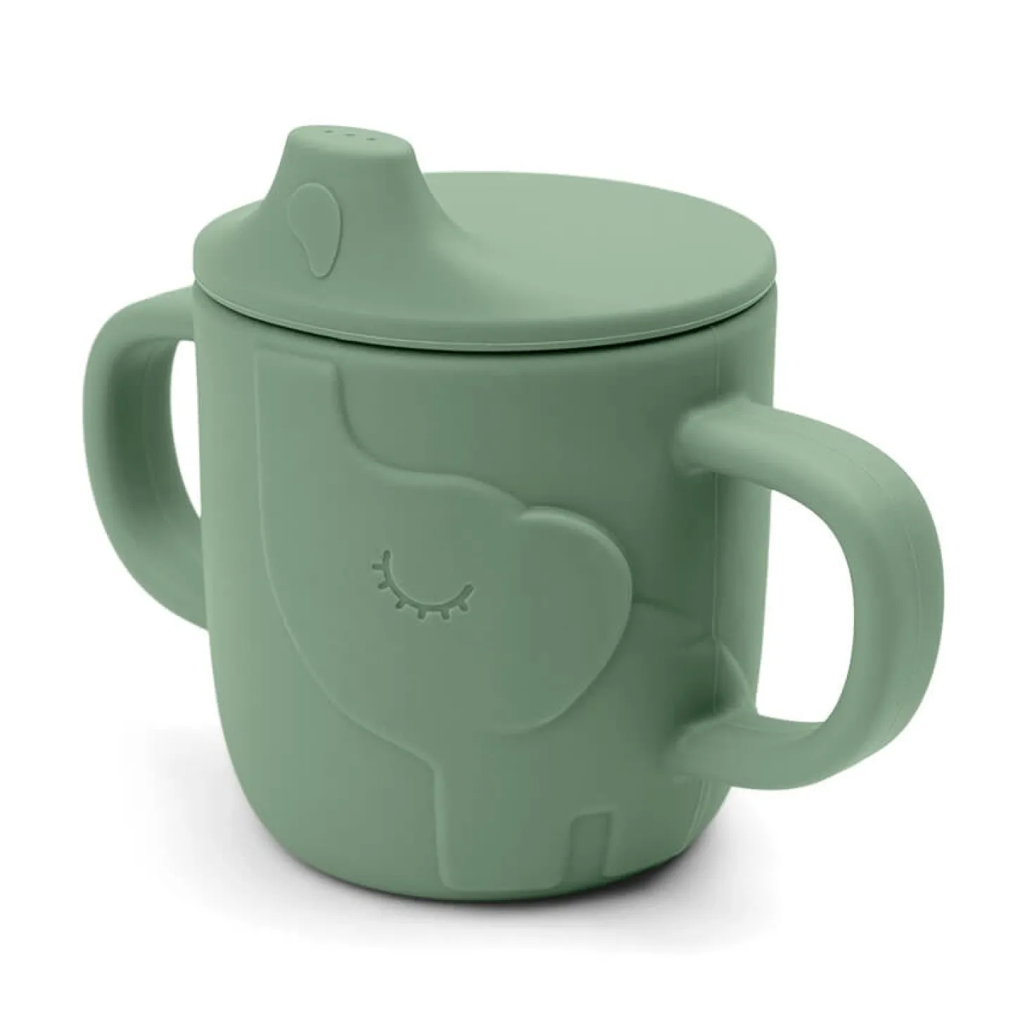 Done by Deer Tasse d'apprentissage Elphee Peekaboo Vert