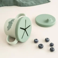 Done by Deer Tasse d'apprentissage et snack Foodie Croco Vert