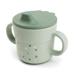 Done by Deer Tasse d'apprentissage happy dots Foodie Vert 215 ml