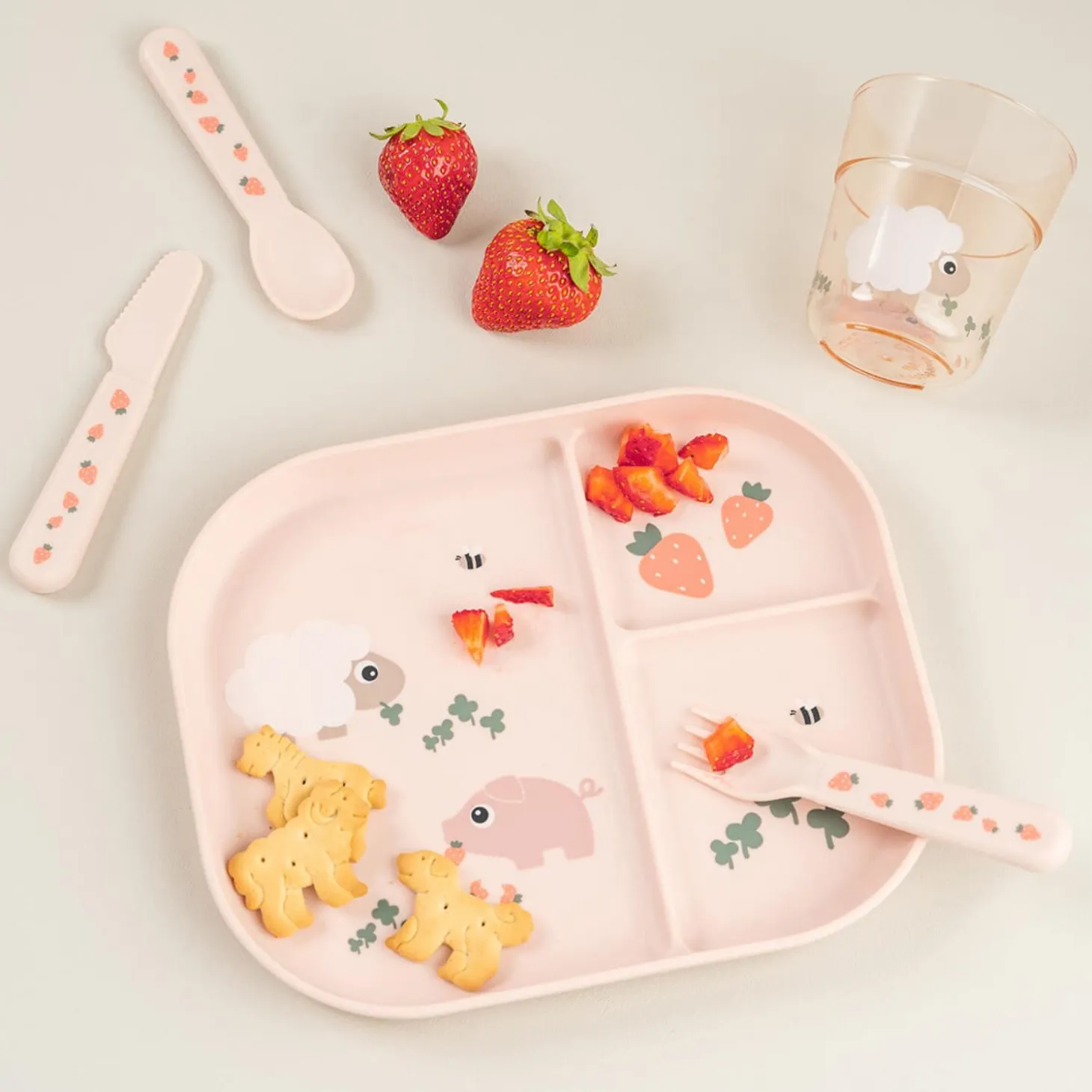 Done by Deer Verre Tiny farm Rose 180 ml